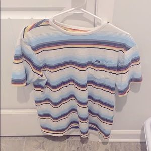 VISSLA stripe tee with oneill shorts